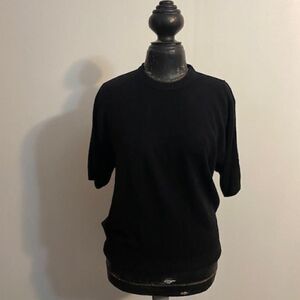 Winner Scotland 100% Cashmere Black Sweater, size 1X (size label missing)